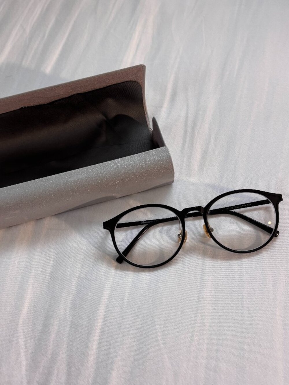 Bold Thick Black Canvas Eyeglasses Frames